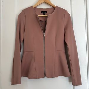 Zip Peplum Jacket